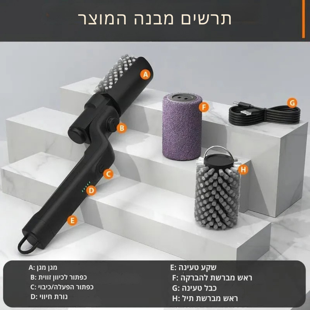 ™Bristara | מברשת גריל חשמלית – ניקוי מהיר וקל לגריל ברביקיו