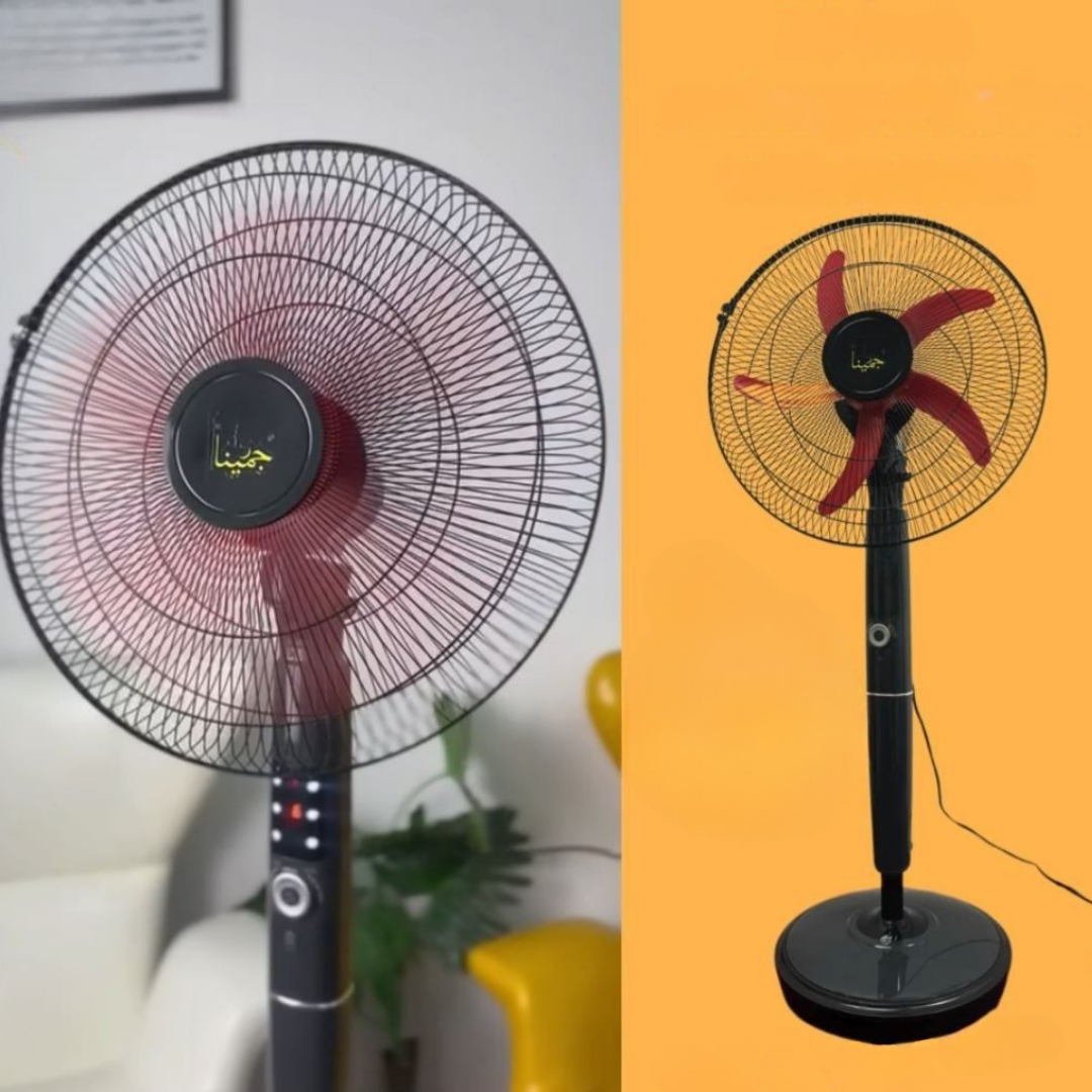 ™Tuvia | מאוורר עומד נטען – עם תאורת LED, נוחות וקירור שקט