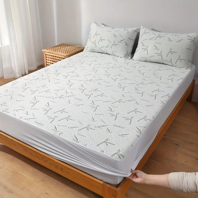 ™Tzefira | מגן מזרן 100% סיבי במבוק – קירור, נושם, 250 גרם למ"ר לנוחות מירבית
